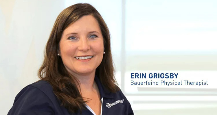 Erin Grigsby, Bauerfeind Physical Therapist Image of Bauerfeind Physical Therapist, Erin Grigsby.