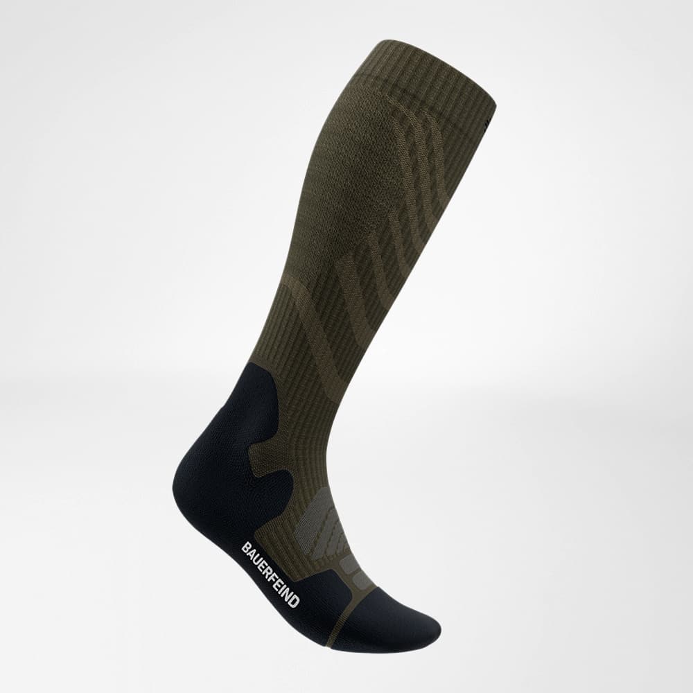 Image of Outdoor Merino Compression Socks Moss Green