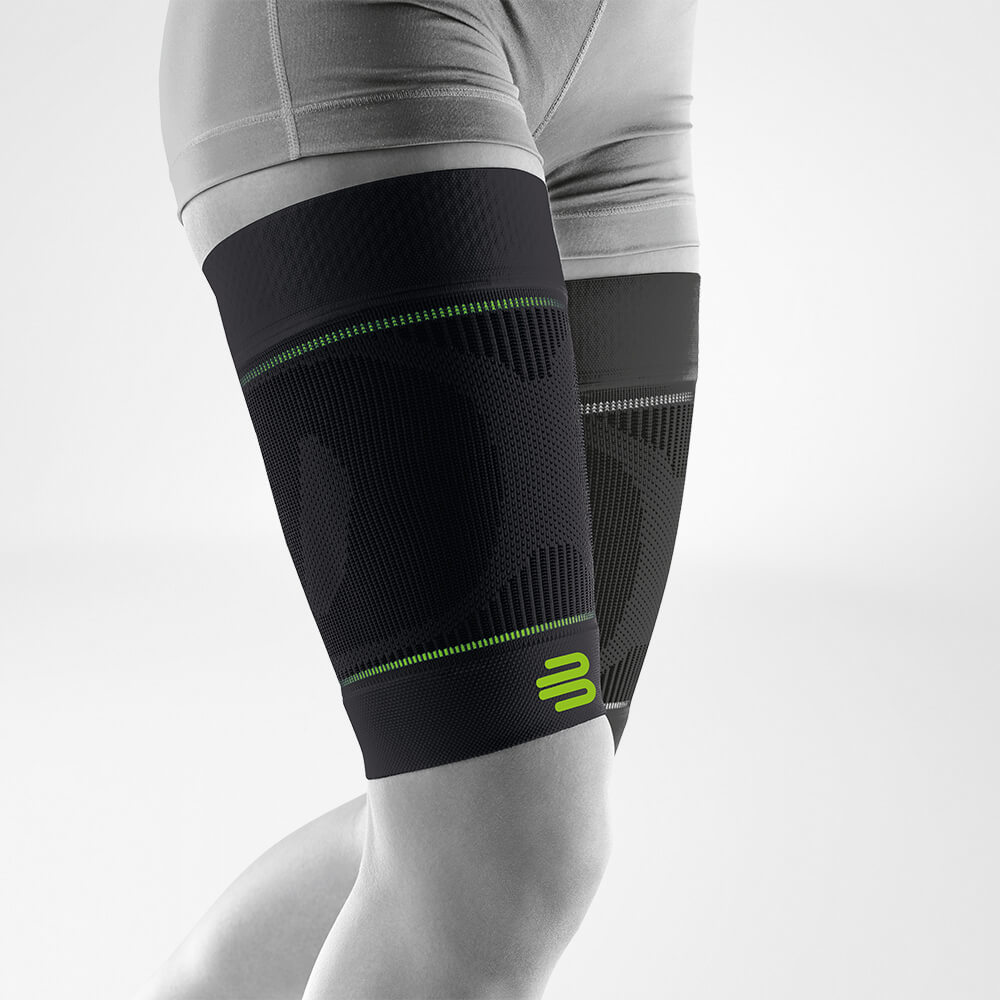Image of Compression Sleeves Upper Leg Black