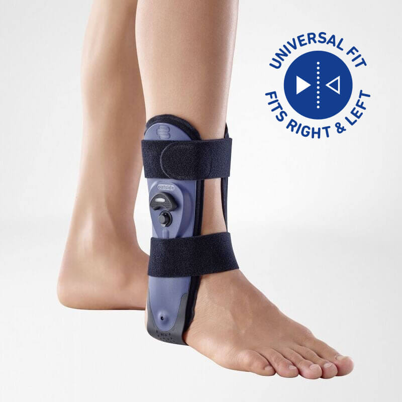 AirLoc Ankle Stirrup  AirLoc ankle stirrup worn on the left leg