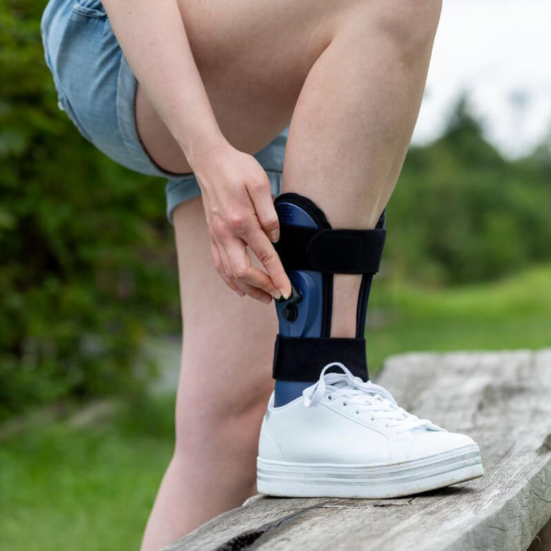 Adding air into the AirLoc ankle stirrup Peron adding extra air into the airloc ankle stirrup brace
