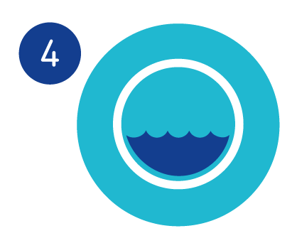 Bauerfeind Products are Machine Washable Graphic icon to illustrate that Bauerfeind products are machine washable.