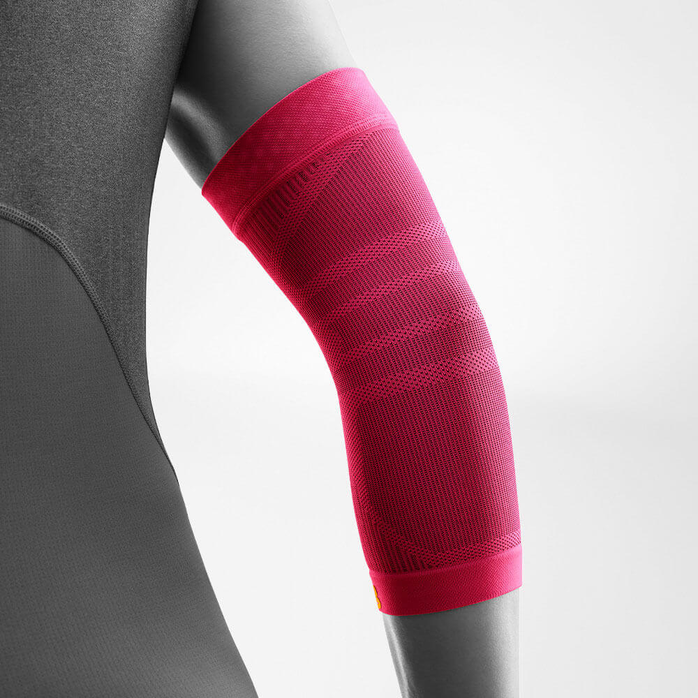 Image of Pink Compression Elbow Support Back View