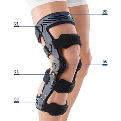 Premium knee brace for ACL and ligament stability and recovery Adjustable knee brace for ACL and ligament support