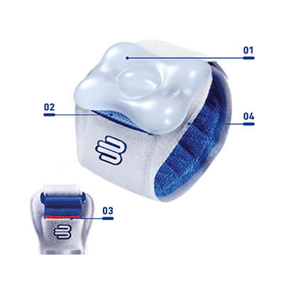 Detail of Grey EpiPoint Elbow Strap Detail Image of Grey EpiPoint Elbow Strap