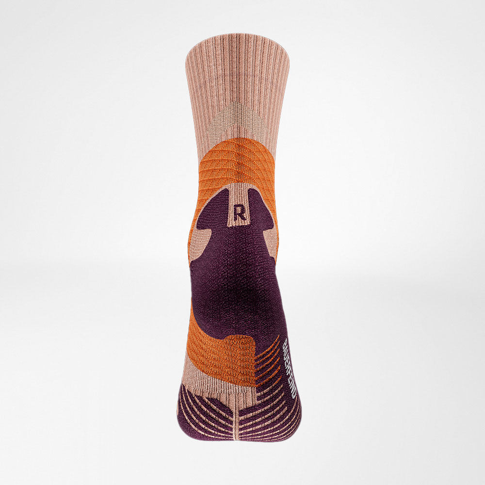 Image of Trail Run Midcut Socks Lemon Back
