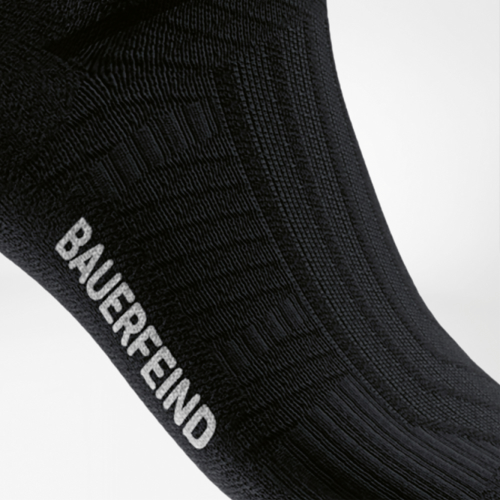 Arch Support zone on the black Run Performance Compression Socks.