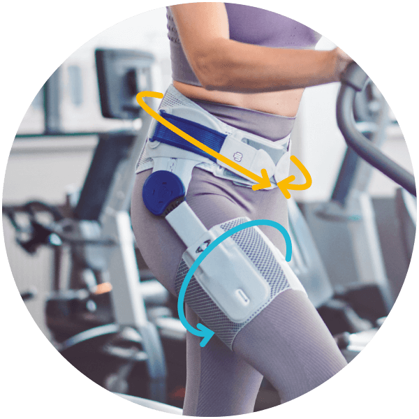 Adjustable Fit Bauerfeind's CoxaTrain hip arthritis brace provides an adjustable fit for all-day comfort.