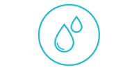Quality compression graphic. Blue circle logo with white abstract human figures representing teamwork and connection