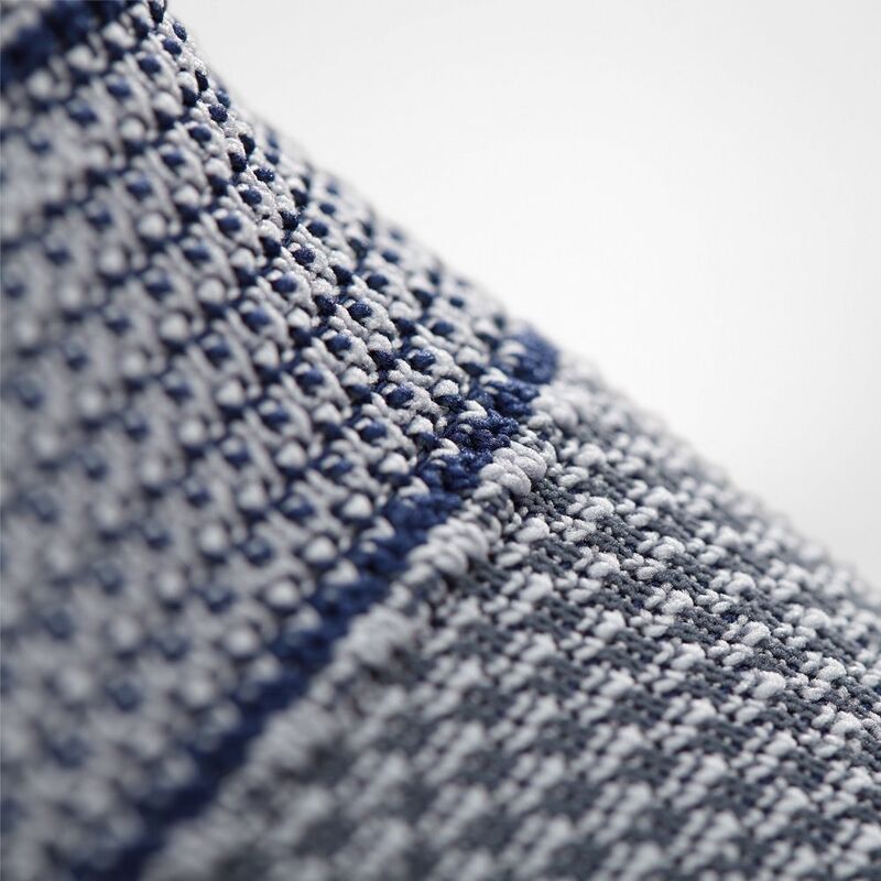 Close-up image of the back of Bauerfeind's GenuTrain knee brace.